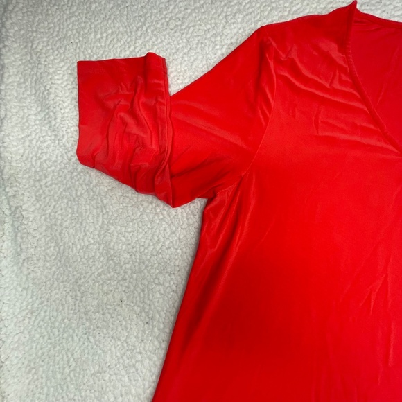 Women’s XL Alisha V-Neck Peach/Orange Tunic Top - Picture 4 of 12